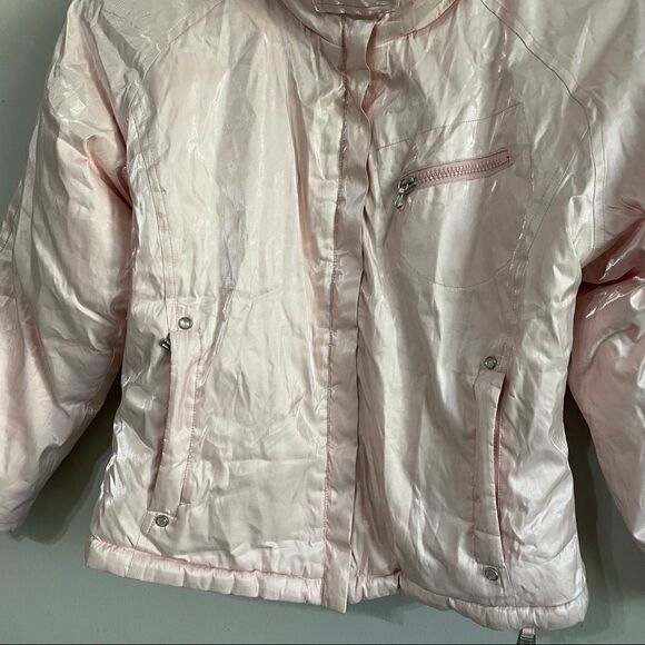 Revolve NILS iridescent Pink Ski Jacket Puffer Coat - Picture 16 of 16